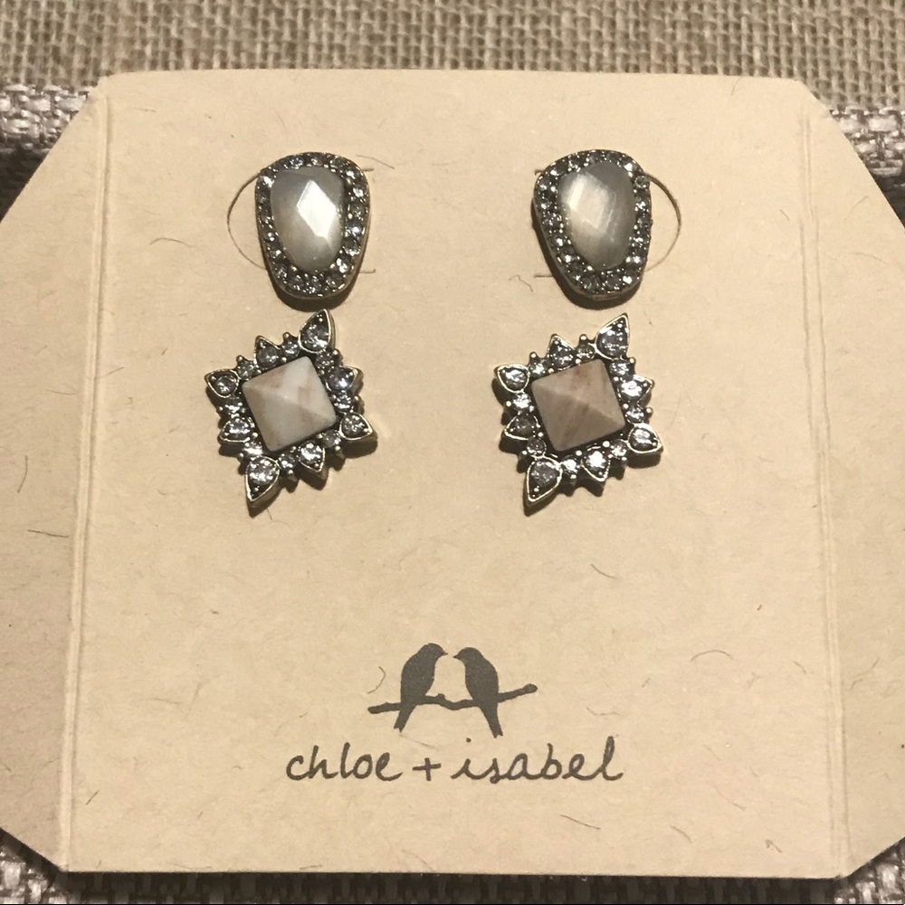 Chloe and Isabel studs 2 pairs